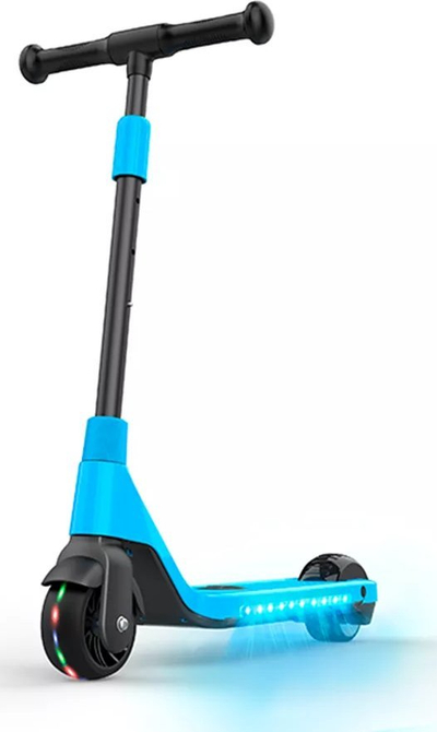 Електричен тротинет EV06C, 6.5\", ЛЕД, син