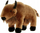 Lodër pelushi Beppe ZOO Polish Bison, maskot, 30 cm, kafe