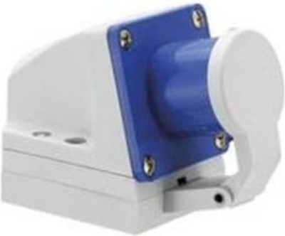 Prizë industriale fikse 16A 3P, 230V, IP44, blu