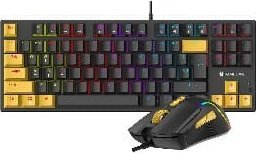 Гејминг сет Tracer Gamezone HORNET87, механичка TKL тастатура, глушец 7200 DPI, USB, црн