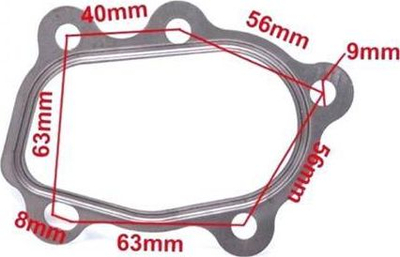 Garniturë turbo TurboWorks 304SS, T25 GT25 T28 GT28, 5 vrima