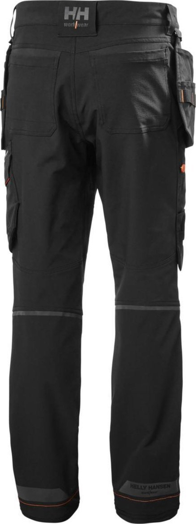 Pantallona pune Helly Hansen Kensington Construction, me xhepa varëse, me reflektuese, të zeza C48