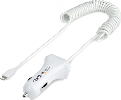 Karikues makine StarTech.com, Lightning 1m, 12W, 2 porta USB, i bardhë