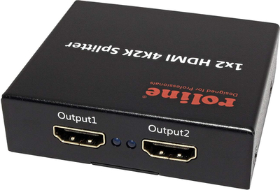 Ndarës video audio Roline 14.01.3555, 2x HDMI, 4K, për mbi tavolinë