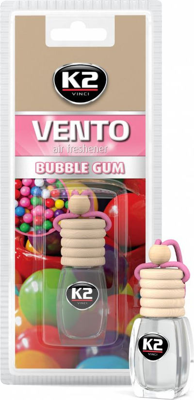 Osveçues ajri për makinë K2 Vento Bubble Gum, 8 ml, rozë