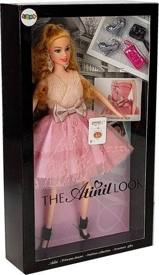 Kukull me aksesorë Leantoys Model, 28cm, bjonde, për vajza