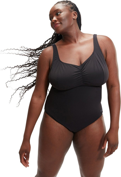 Kostum banje njëpjesësh Speedo Eco Aquanite, Shaping, për gra, i zi