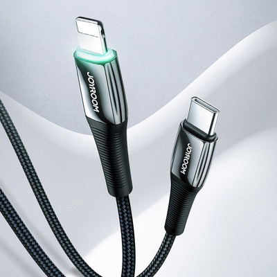 Kabllo karikues Joyroom USB C në Lightning, 1.2 m, 20W, e kuqe