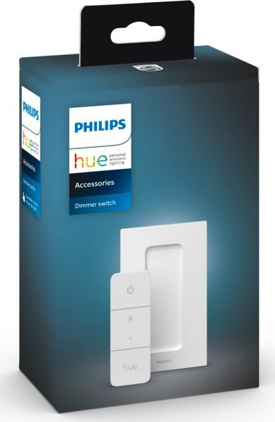 Telekomandë dritash Philips Hue Dimmer Switch, rregullim ndriçimi, montim në mur, e bardhë