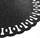 Nënpjatë Douceur d’intérieur Round Glitter, Ø 38 cm, plastike PVC, e zezë