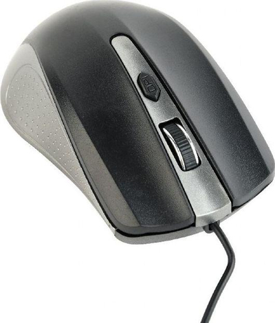 Maus Gembird MUS-4B-01-GB, me kabllo, USB, i zi dhe i hirt