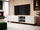 Kabinet TV Cama Meble PAFOS, 200x40x52 cm, MDF, e bardhë matt
