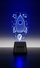 Altoparlant Bluetooth Cellularline BTSPKACRYLIC1, LED 3D raketë, Bluetooth 5.0, i zi