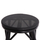 Stol bari mesatar Chino prej alumini 43x43x65Hcm (HM6286.02), zezë