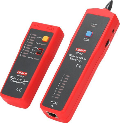 Detektor kabllosh Uni-T UT682, gjetës telash, portativ, i kuq