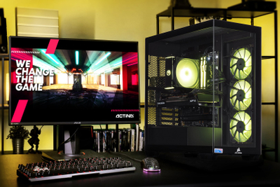Десктоп компјутер Actina KOMACNGIP0212, AMD Ryzen 5 7500F, 32GB RAM, 1TB SSD, Radeon RX 7700 XT, црн