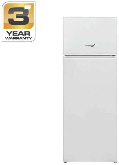 Frigorifer Standart RFD144EW, ndarje ngrirëse lart, i bardhë