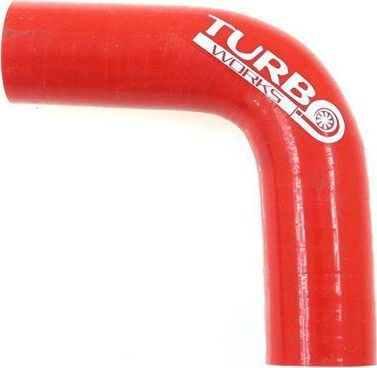 Lidhës silikoni TurboWorks bërryl 90°, 40mm, XL, i kuq