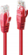 Kabllo rrjeti LINDY 48031, RJ45 CAT 6 U UTP, 0.5m, e kuqe