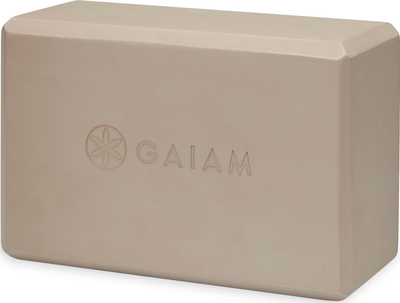 Јога блок Gaiam Essentials 65382, пена, 7 cm, беж