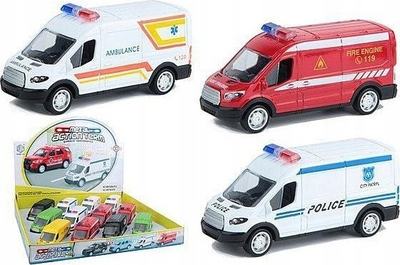 Makinë lodër metali për emergjenca Metal Action Team, 10 cm, modele të përziera, shumëngjyrëshe