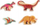 Puzzle druri Djeco Dinosaurs, 22 copa, për kalamaj, shumëngjyrësh