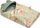Mbështjellës për ulëse makine Sensillo Velvet Car Seat Wrap, material velvet, me lule, jeshil