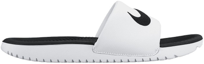 Shapka fëmijësh Nike Kawa Slide GS PS, të rehatshme, të bardha