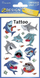Tatuazh për kalamaj Zdesign Sharks, i qëndron ujit, me shumë ngjyra
