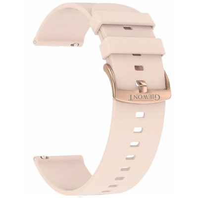 Rrip për smartwatch Giewont Supernova GW330 GWP330-1, silikon, rozë e hapur