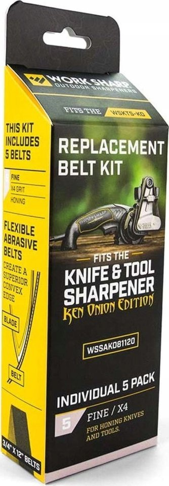 Rripa mprehësi Work Sharp Grit X4 09DX046, set me 5 copë, shumë të imëta