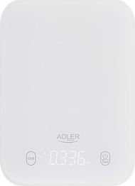 Peshore kuzhine Adler AD 3181W, LED, ndarje 1 g, e bardhë