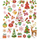 Декоративни стикери Dalprint Christmas Metallic Stickers Mix, 15x22 cm, празнични мотиви, шарени