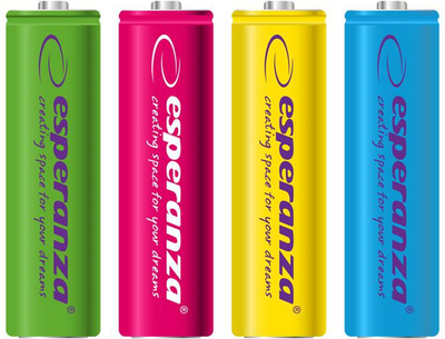 Bateri Esperanza mix AA / R6, 2000mAh, 4 copë