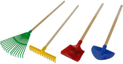 Set veglash kopshti për fëmijë Simba SI-7104904, 4 lloje, plastikë dhe dru, shumëngjyrësh