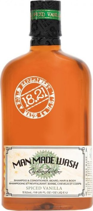 Xhel dushi 18.21 Man Made Wash Spiced Vanilla, 18 oz, për burra