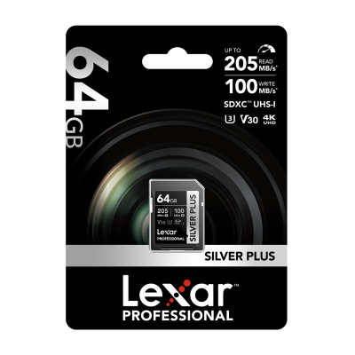 Lexar Professional SILVER PLUS SDXC 64GB kartë memorjeje