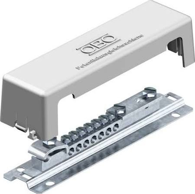 Element lidhës elektrik OBO Bettermann 5015081, bazë çeliku, shirit nikeli, gri