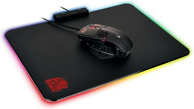 Подлога Tt eSports Draconem RGB Hard Edition, M, црн