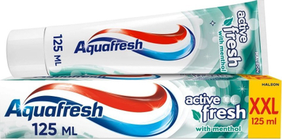 Pastë dhëmbësh Aquafresh Active Fresh, me mentol, 125 ml