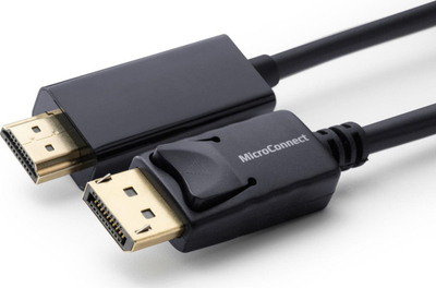Kabllo MicroConnect DisplayPort në HDMI, 3m, Full HD, e zezë