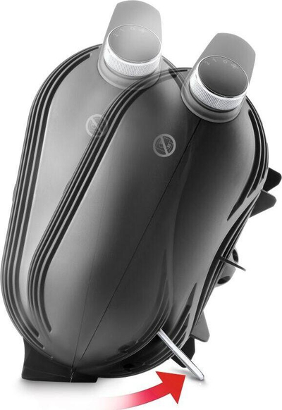 Ngrohës me ventilator DeLonghi HFS30C24.DG, 2400 W, i zi