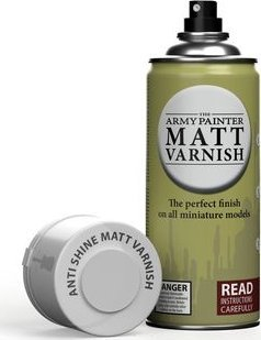 Llak sprej për miniatura Army Painter Anti-Shine Matte Varnish, mat, 400ml, transparent
