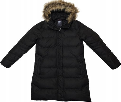 Parka grash Helly Hansen Aden Down, me pupla, me kapuç, e zezë
