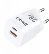 Karikues muri Bwoo Mini CDA156, 20W, USB C dhe USB A, i bardhë