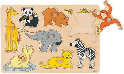 Puzzle Goki zoo, 8 elemente, shumëngjyrësh