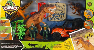 Set lodrash dinozaur MEGA CREATIVE 502642, figurina ushtarësh, makinë terreni, shumëngjyrësh