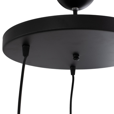 Llambë e varur tavani 3-spote, sfera rrjetë e zezë, Ø30×80 cm (HM7689.01), zezë