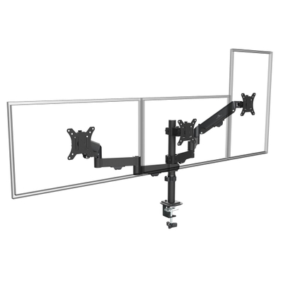 Mbajtëse monitorësh Maclean MC-137, për 3 monitorë 17"-27", 2-8kg, e zezë