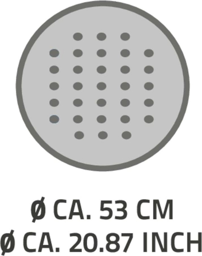 Tapet dushi kundër rrëshkitjes RIDDER Action, gome e butë pa PVC, rrumbullak, i bardhë